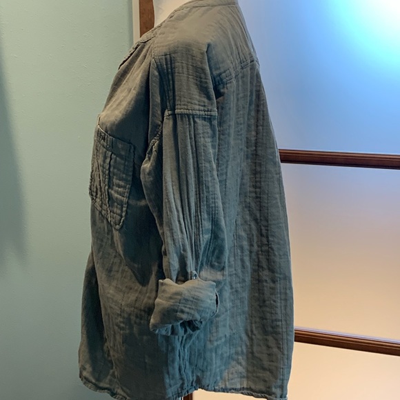 Olive green Jag blouse size large - Picture 3 of 7